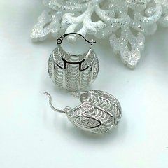 Сережки XUPING 14205. Родій. Довжина: 23 мм. Ширина 11 мм.