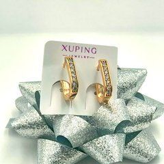 Сережки XUPING 15714. Позолота 18К. Довжина: 33 мм. Ширина 2.2 мм.