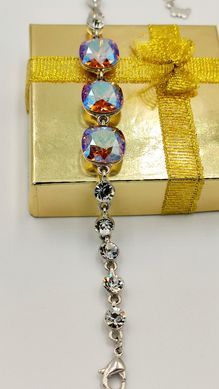Браслет XUPING 49832, родірований, вставки Swarovski