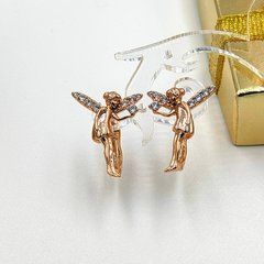Сережки ХUPING 15028. Позолота 18К. Довжина: 20 мм. Ширина: 15 мм.