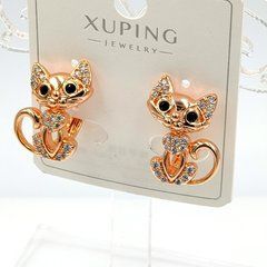 Сережки ХUPING 15002. Позолота 18К. Довжина: 20 мм. Ширина: 13 мм.