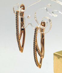 Сережки ХUPING 15855. Позолота 18К. Довжина: 27 мм. Ширина: 5 мм.