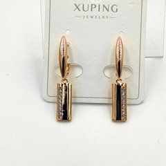 Сережки ХUPING 15392. Позолота 18К. Довжина: 32 мм. Ширина: 5.5 мм.