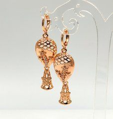 Сережки ХUPING 15009. Позолота 18К. Довжина: 55 мм. Ширина: 15 мм.