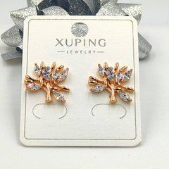 Сережки XUPING 10225. Позолота 18К. Довжина: 15 мм. Ширина 17 мм.