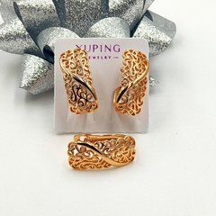 Сережки XUPING 11087. Позолота 18К. Довжина: 17 мм. Ширина 7 мм.