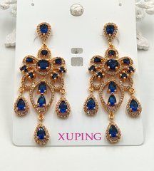 Сережки XUPING 12987. Позолота 18К. Довжина: 65 мм. Ширина 25 мм.