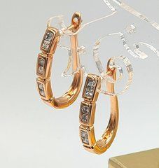 Сережки ХUPING 15351. Позолота 18К. Довжина: 22 мм. Ширина: 3 мм.