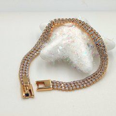 Браслет XUPING 40896. Позолота 18K. Камені: беленькие циркончіки.