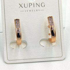 Сережки ХUPING 15893. Позолота 18К. Довжина: 17 мм. Ширина: 3 мм.